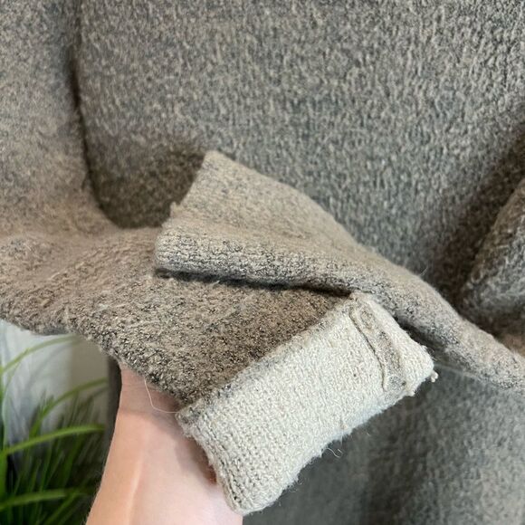 Zara knit cardigan wool blend open sweater green size small - Picture 8 of 13